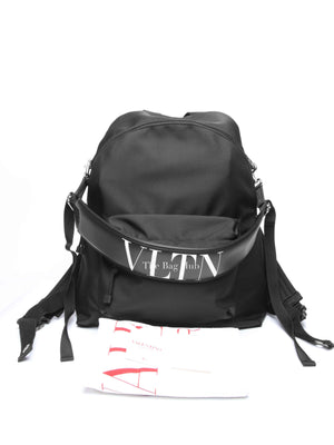 Valentino Garavani Black Nylon Men's Backpack