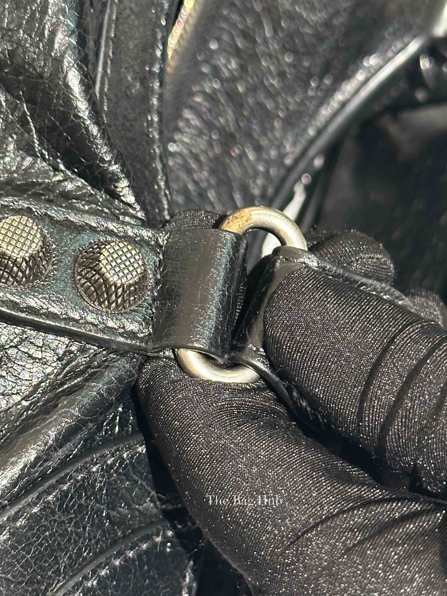 Balenciaga Black Agneau Arena Neo Cagole City Bag