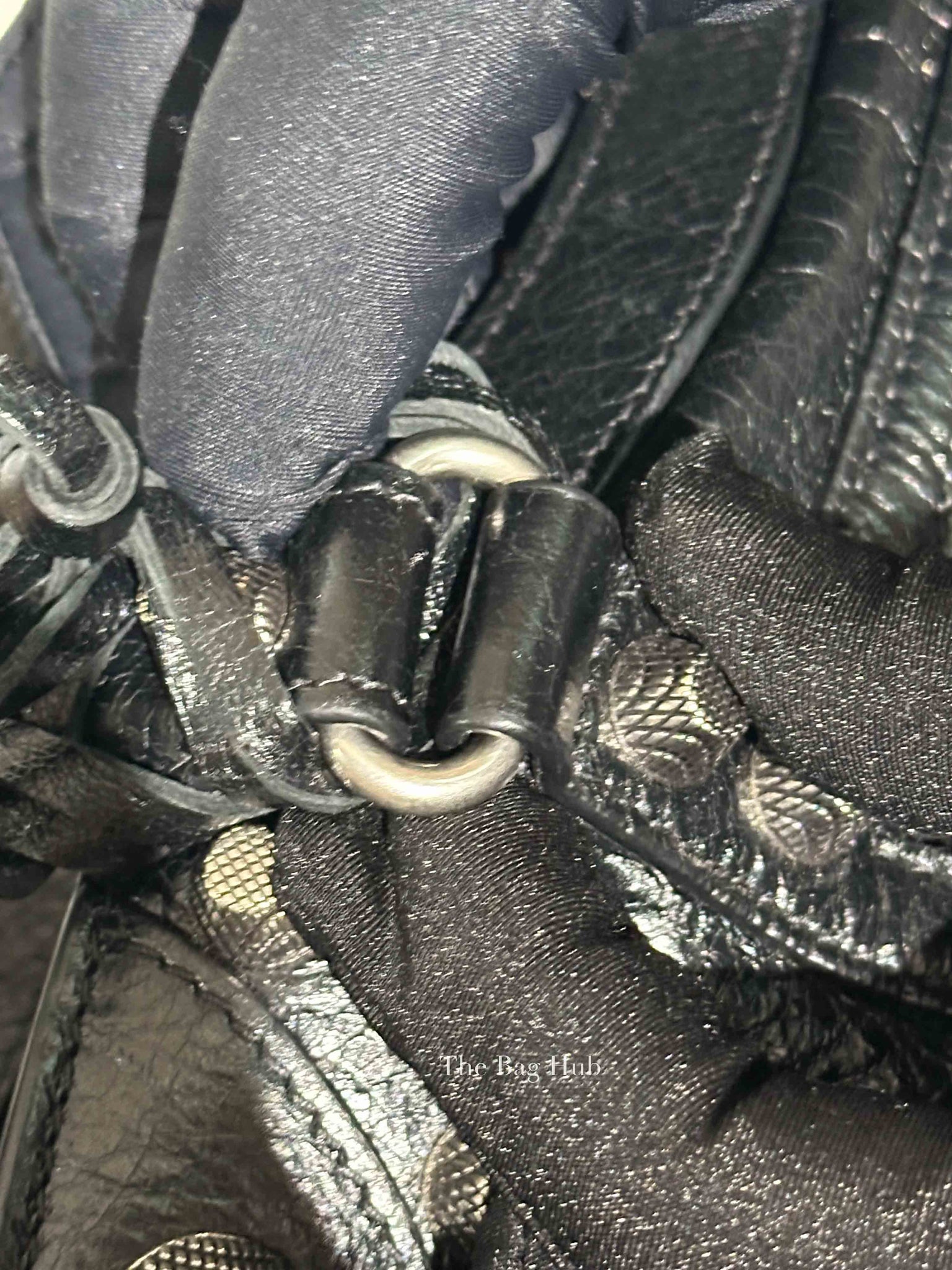 Balenciaga Black Agneau Arena Neo Cagole City Bag