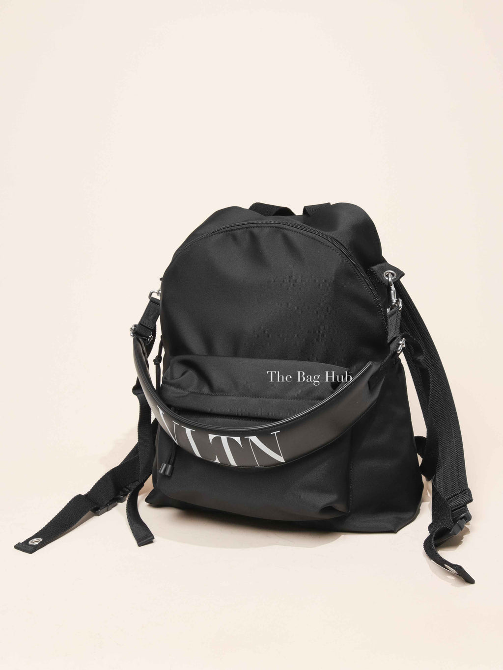Valentino Garavani Black Nylon Men's Backpack