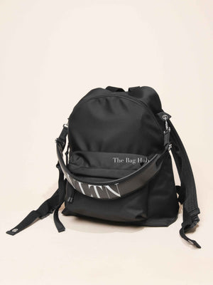 Valentino Garavani Black Nylon Men's Backpack