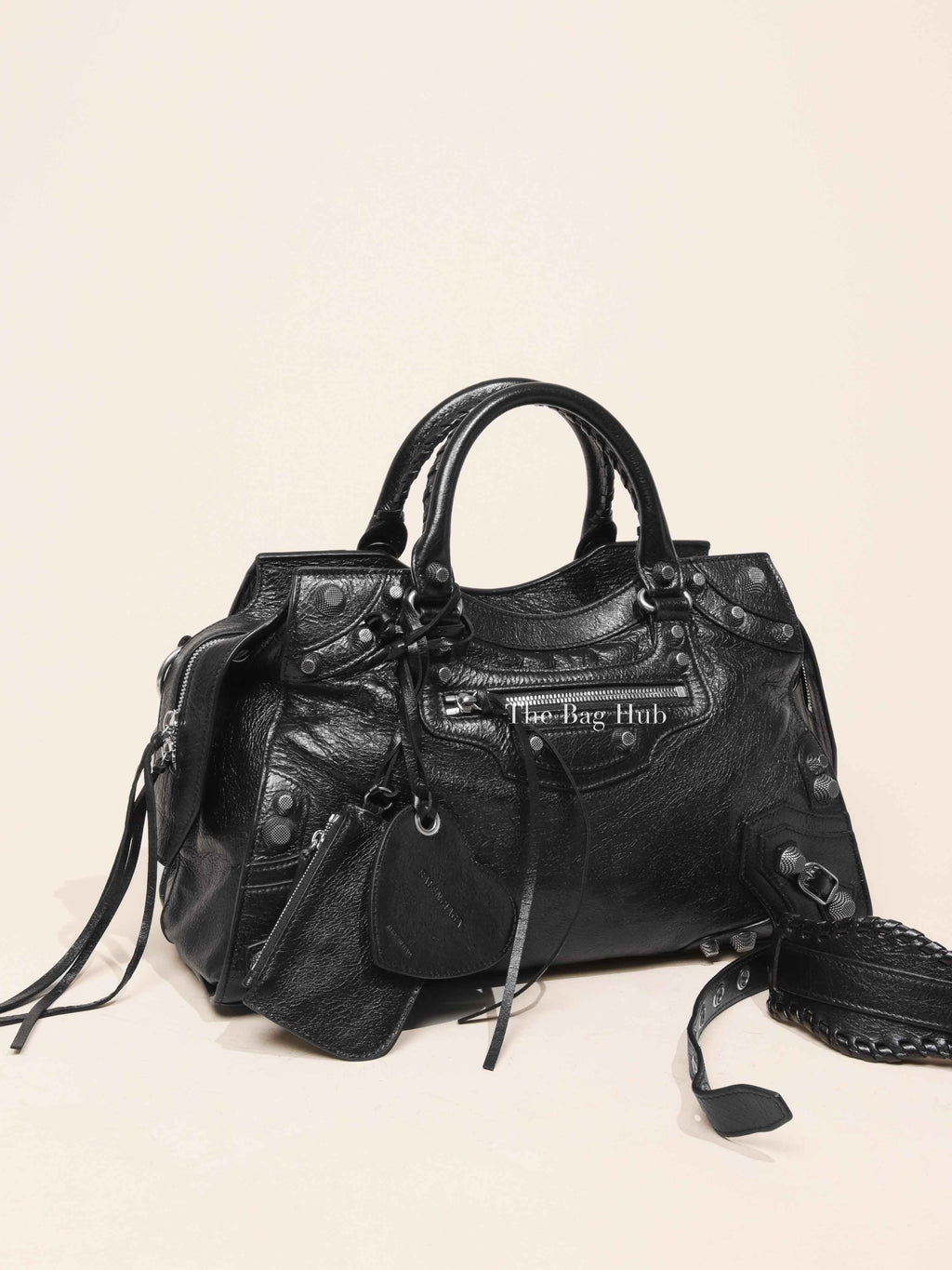 Balenciaga Black Agneau Arena Neo Cagole City Bag