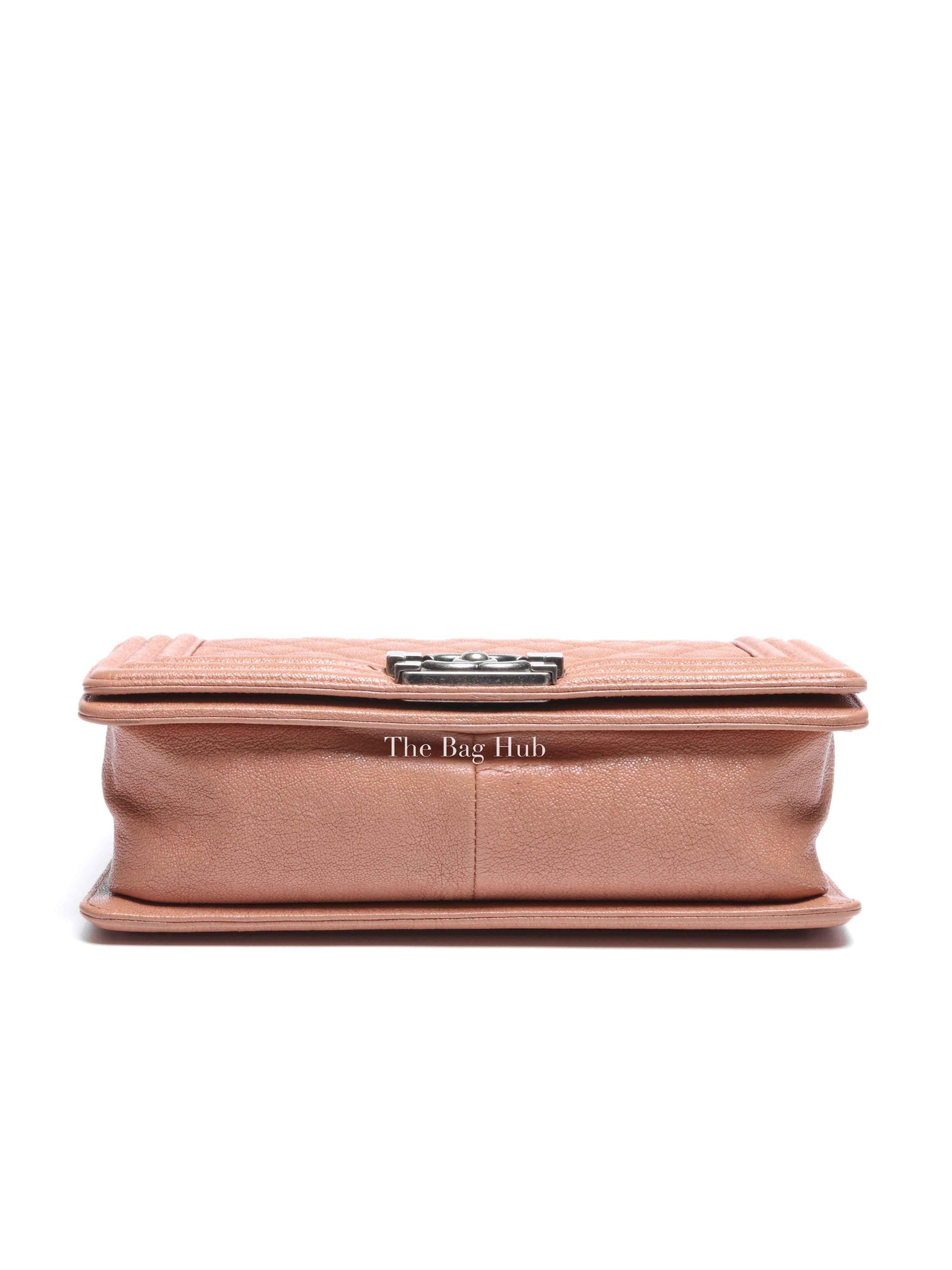 Chanel Light Brown Caviar Quilted New Medium Le Boy Flap Bag