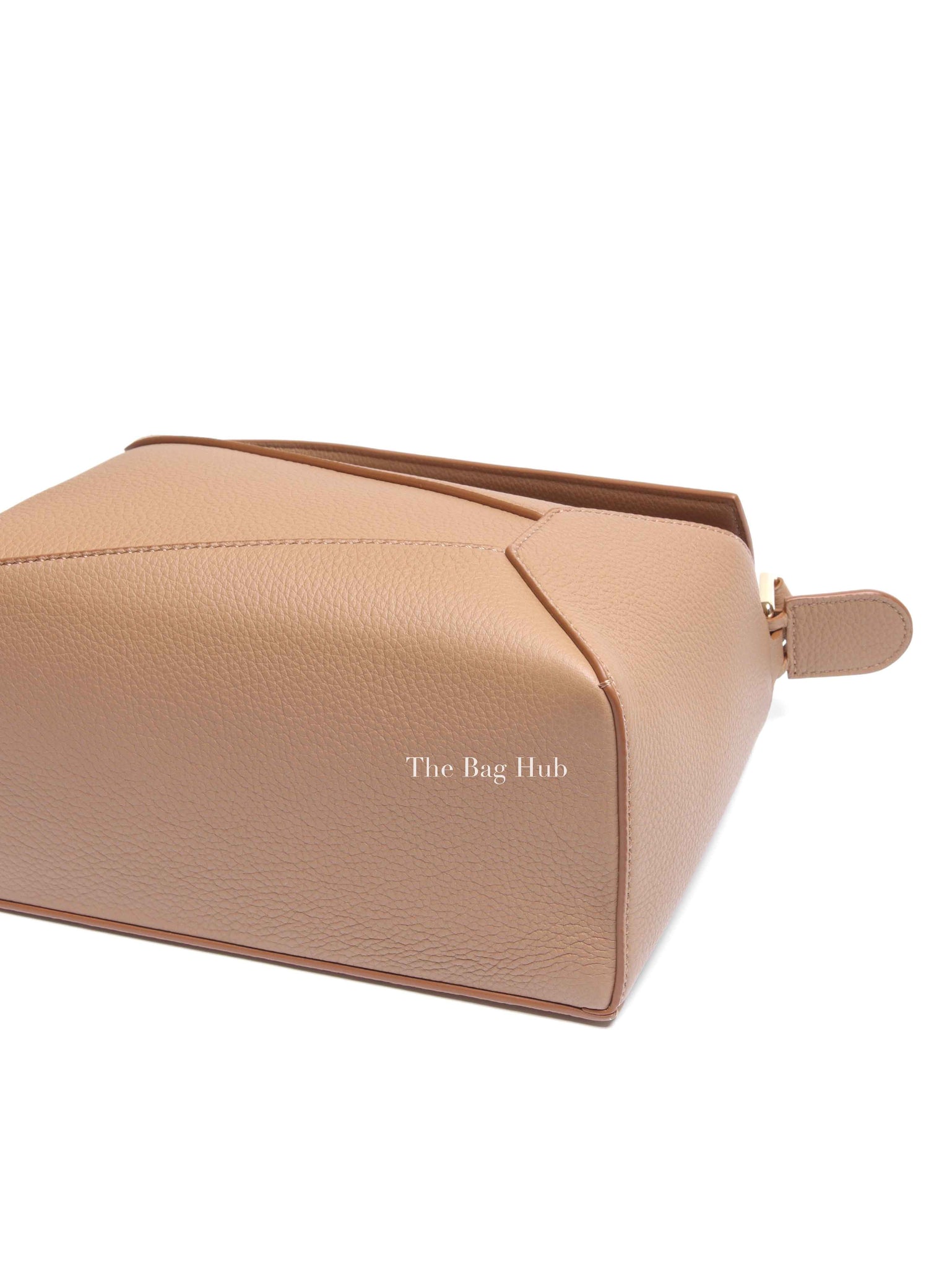 Loewe Toffee Soft Grained Leather Small Puzzle Edge Bag