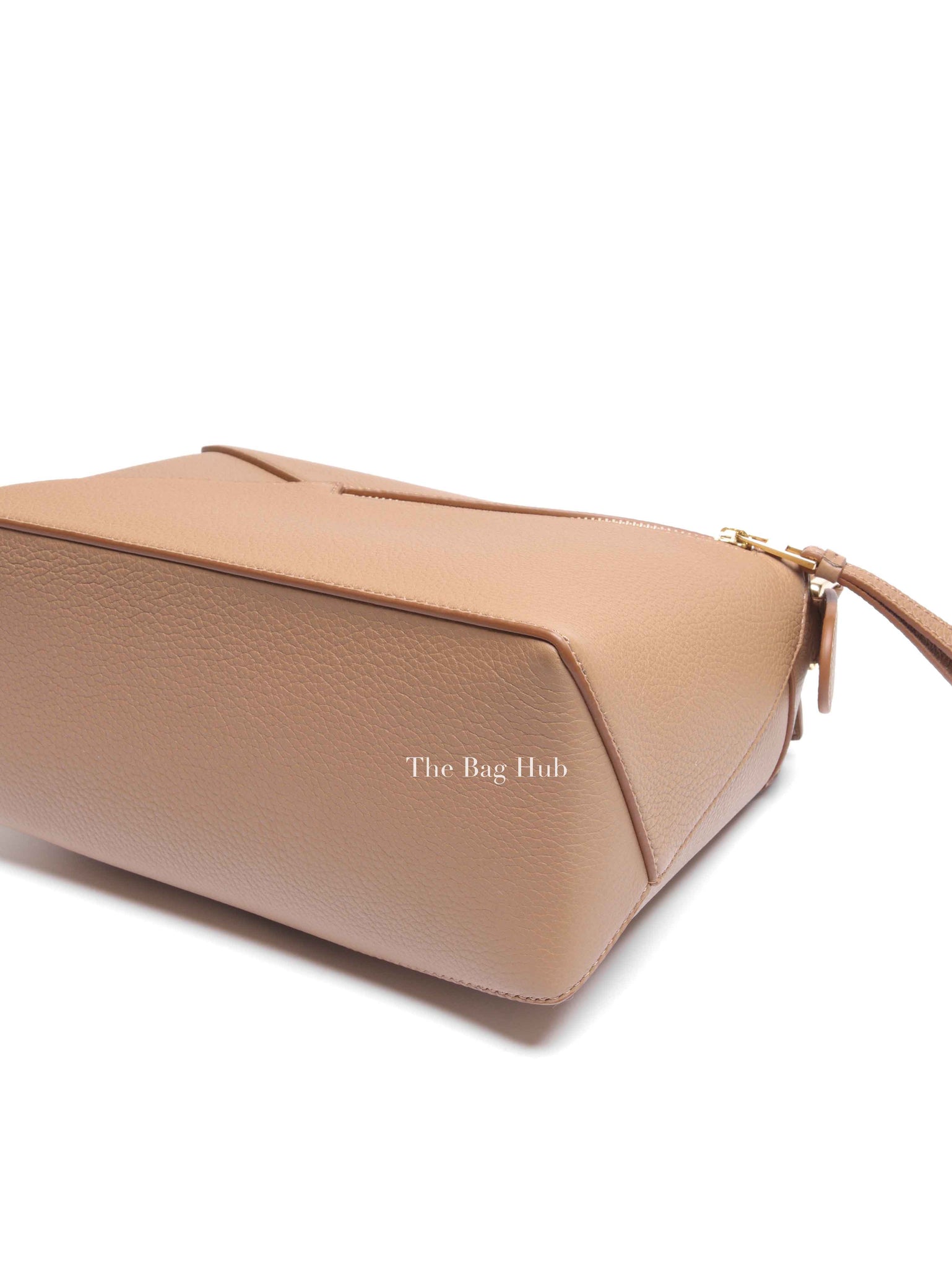 Loewe Toffee Soft Grained Leather Small Puzzle Edge Bag