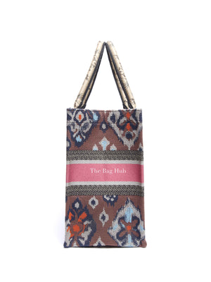 Dior Multicolor Floral Embroidered Canvas Medium Book Tote