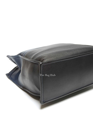 Chanel Blue/Black Leather Le Boy Large Tote Bag SHW