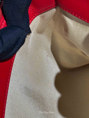 Chanel Red Quilted Patent Large Coco Boy Tote Bag
