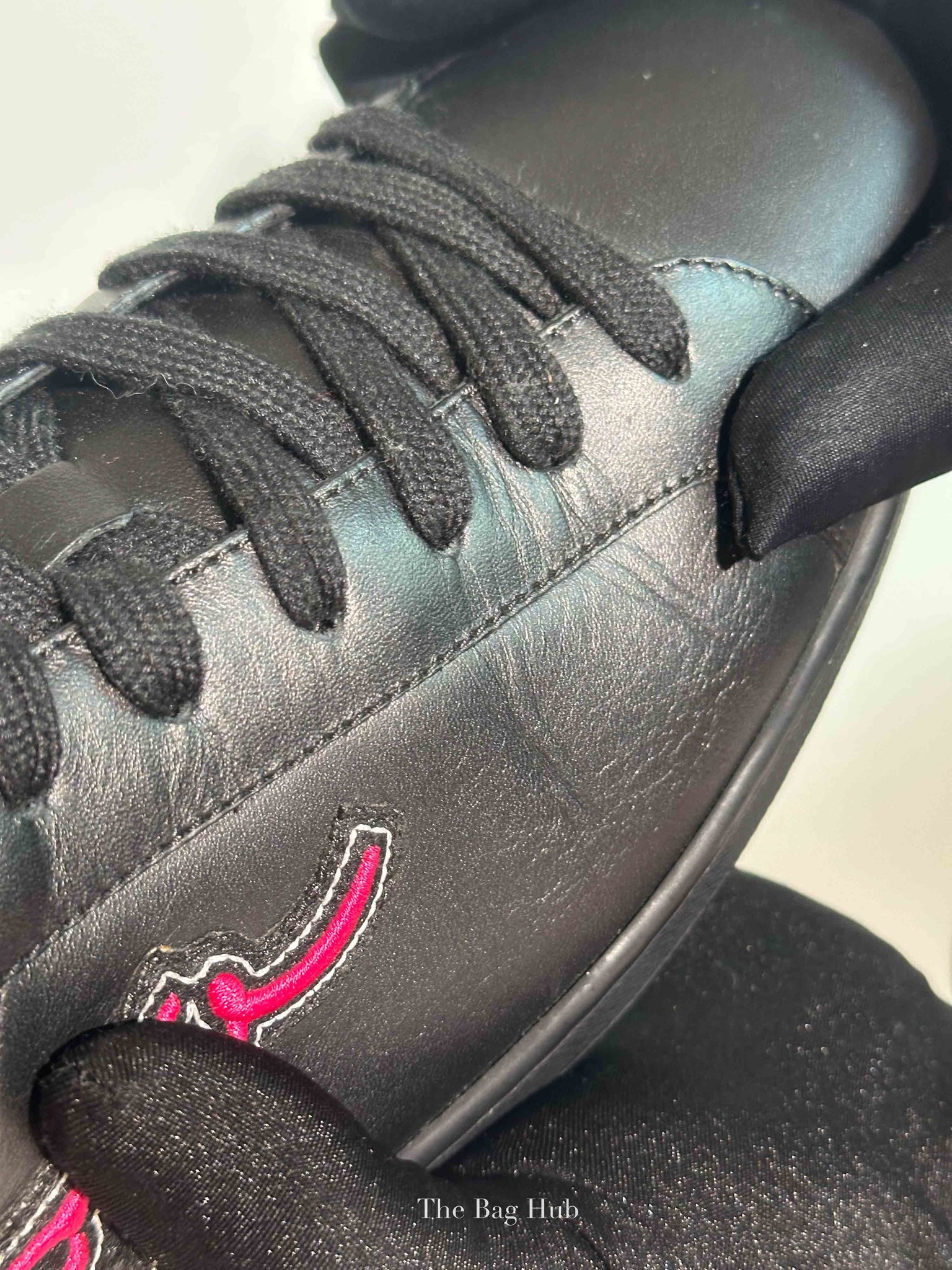 Louis Vuitton Black Leather Luxembourg Sneakers Size 9