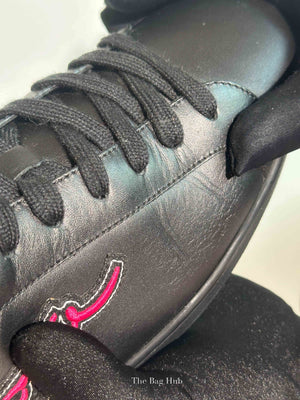 Louis Vuitton Black Leather Luxembourg Sneakers Size 9