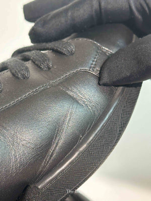 Louis Vuitton Black Leather Luxembourg Sneakers Size 9