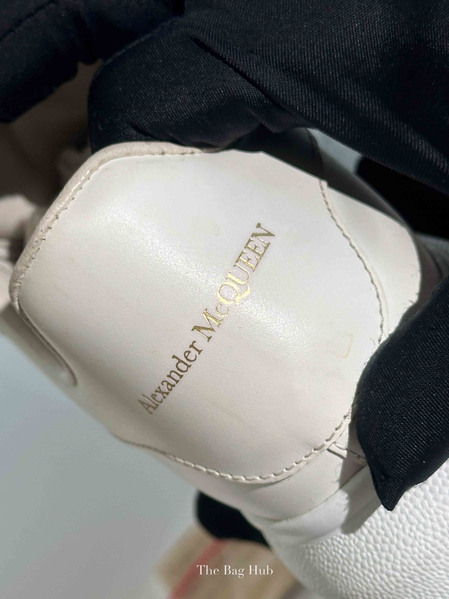 Alexander McQueen White Leather Oversized Trainers Shoes Size 36
