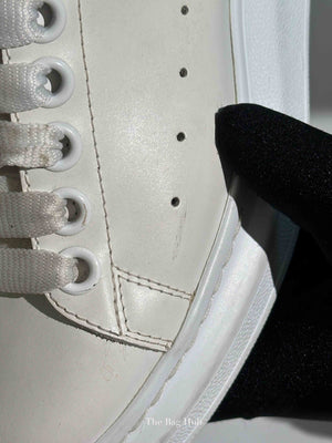 Alexander McQueen White Leather Oversized Trainers Shoes Size 36