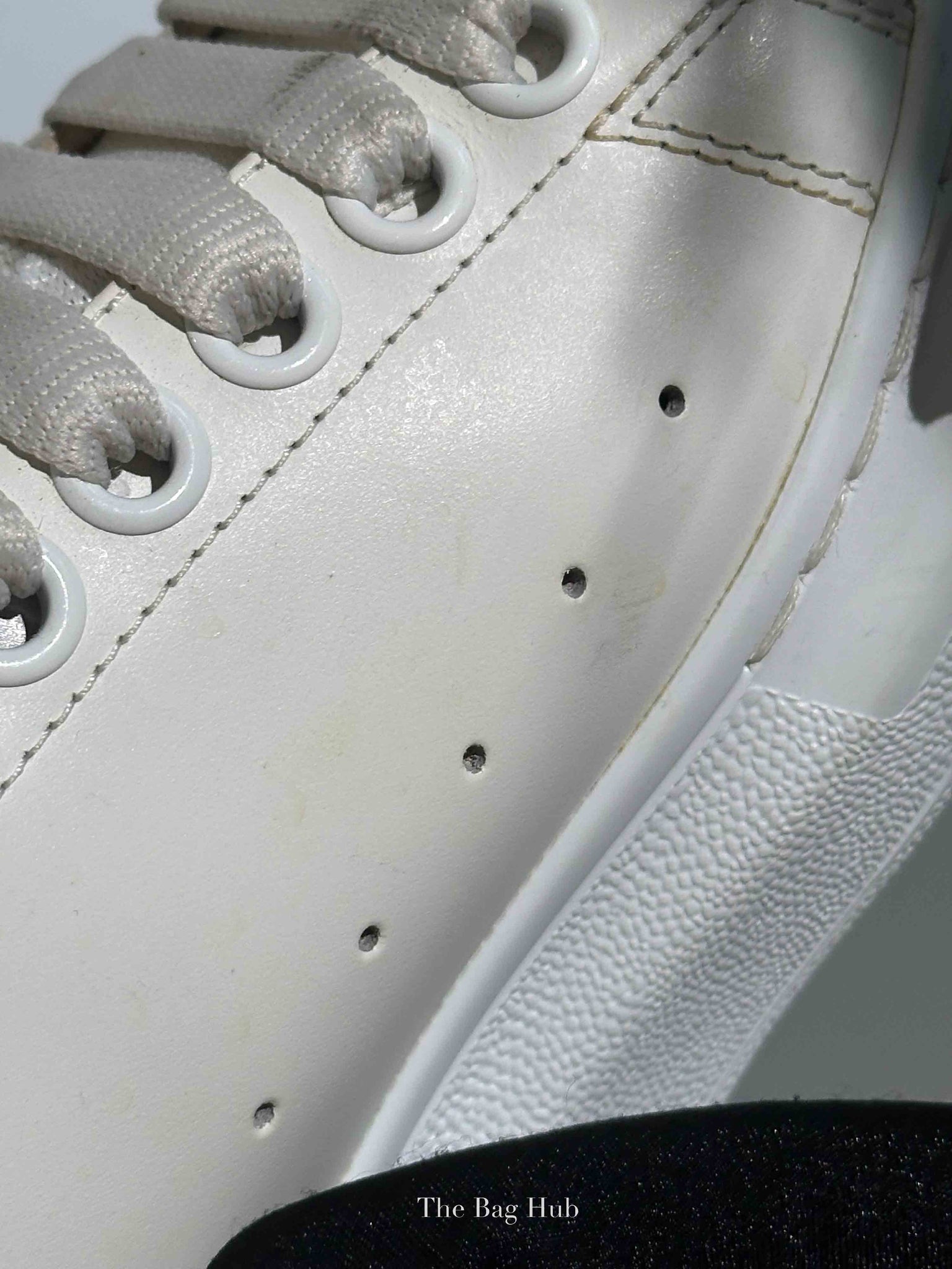 Alexander McQueen White Leather Oversized Trainers Shoes Size 36