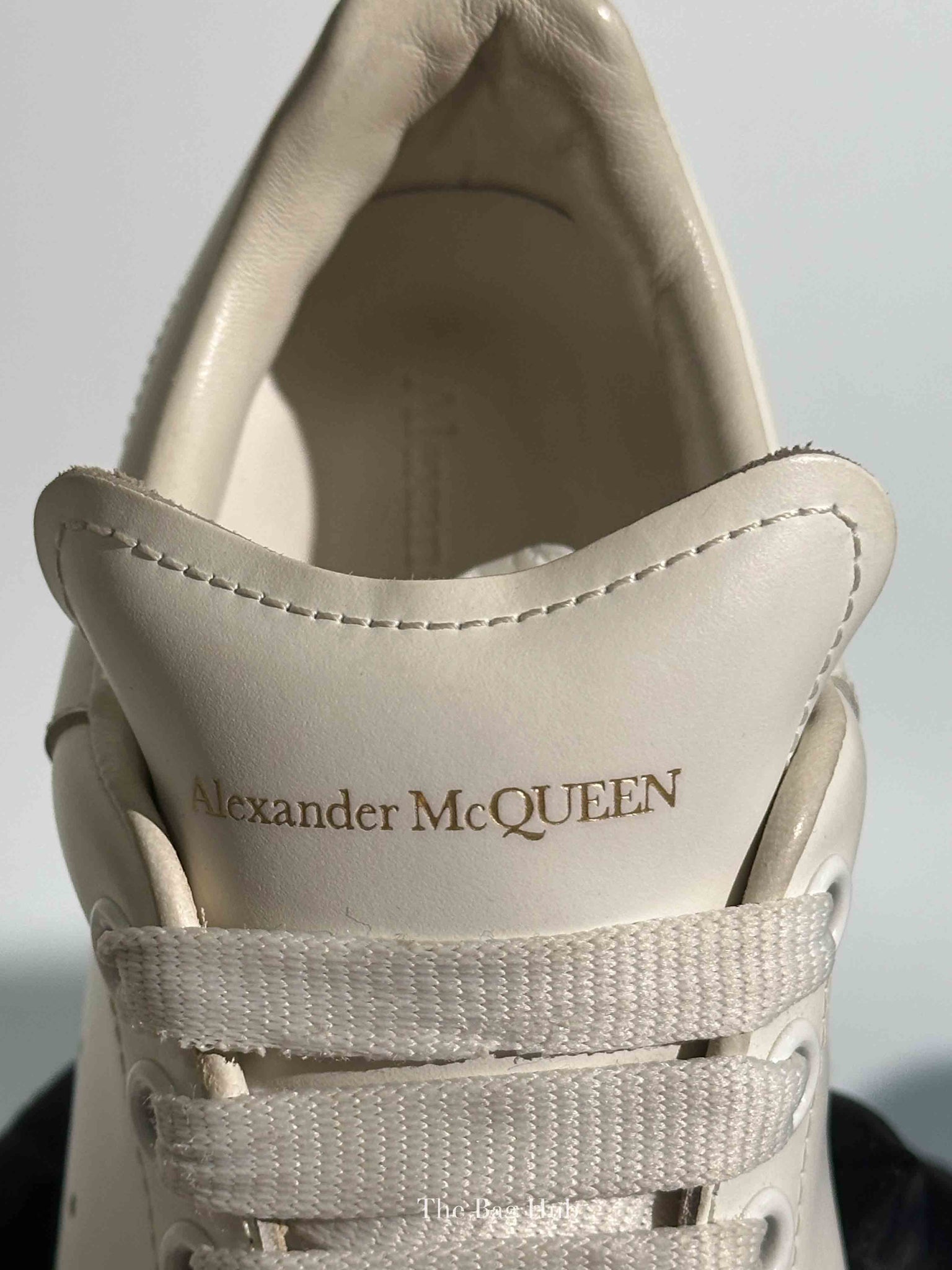 Alexander McQueen White Leather Oversized Trainers Shoes Size 36