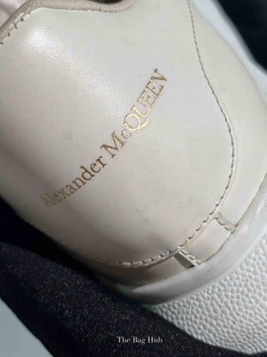 Alexander McQueen White Leather Oversized Trainers Shoes Size 36
