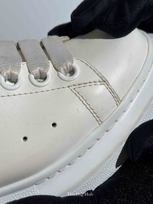 Alexander McQueen White Leather Oversized Trainers Shoes Size 36