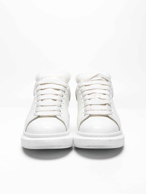 Alexander McQueen White Leather Oversized Trainers Shoes Size 36