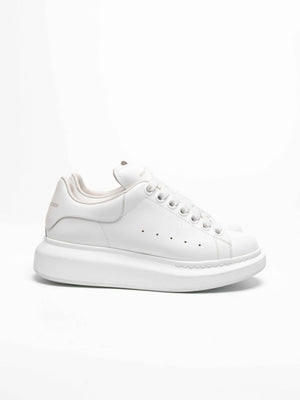 Alexander McQueen White Leather Oversized Trainers Shoes Size 36