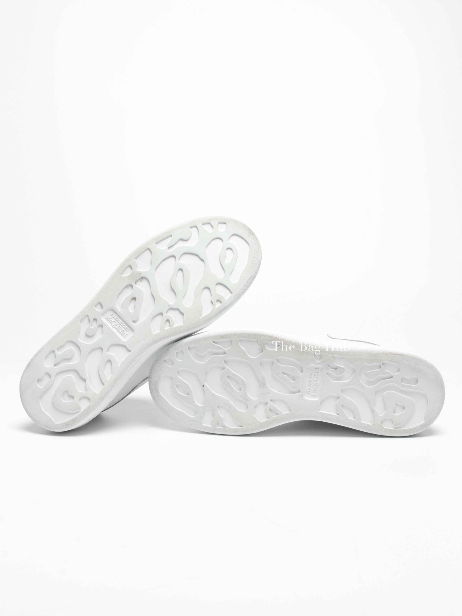 Alexander McQueen White Leather Oversized Trainers Shoes Size 36