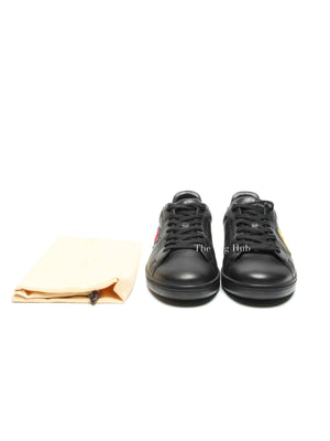 Louis Vuitton Black Leather Luxembourg Sneakers Size 9