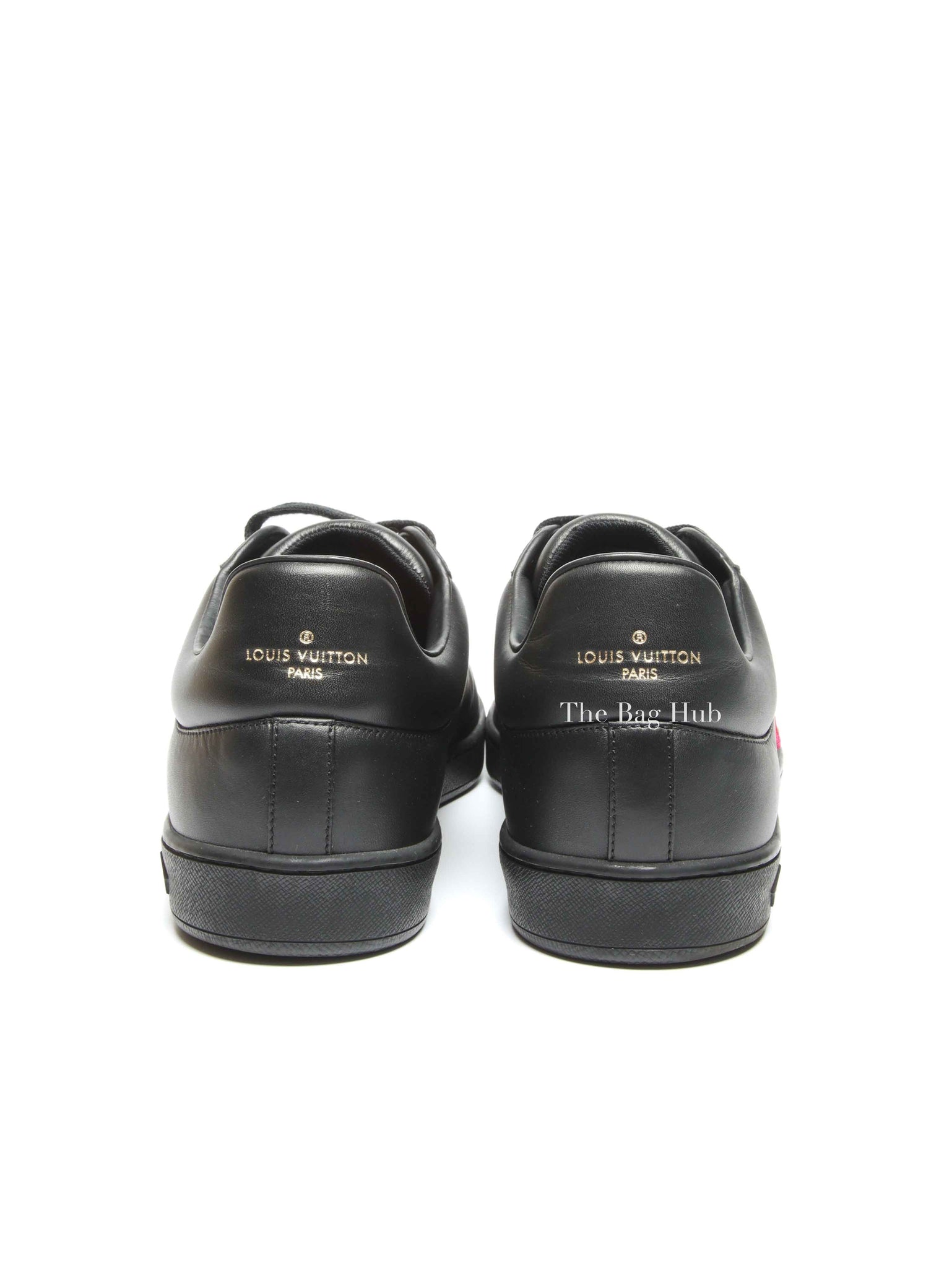 Louis Vuitton Black Leather Luxembourg Sneakers Size 9