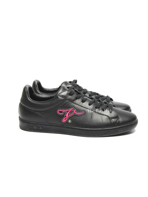 Louis Vuitton Black Leather Luxembourg Sneakers Size 9