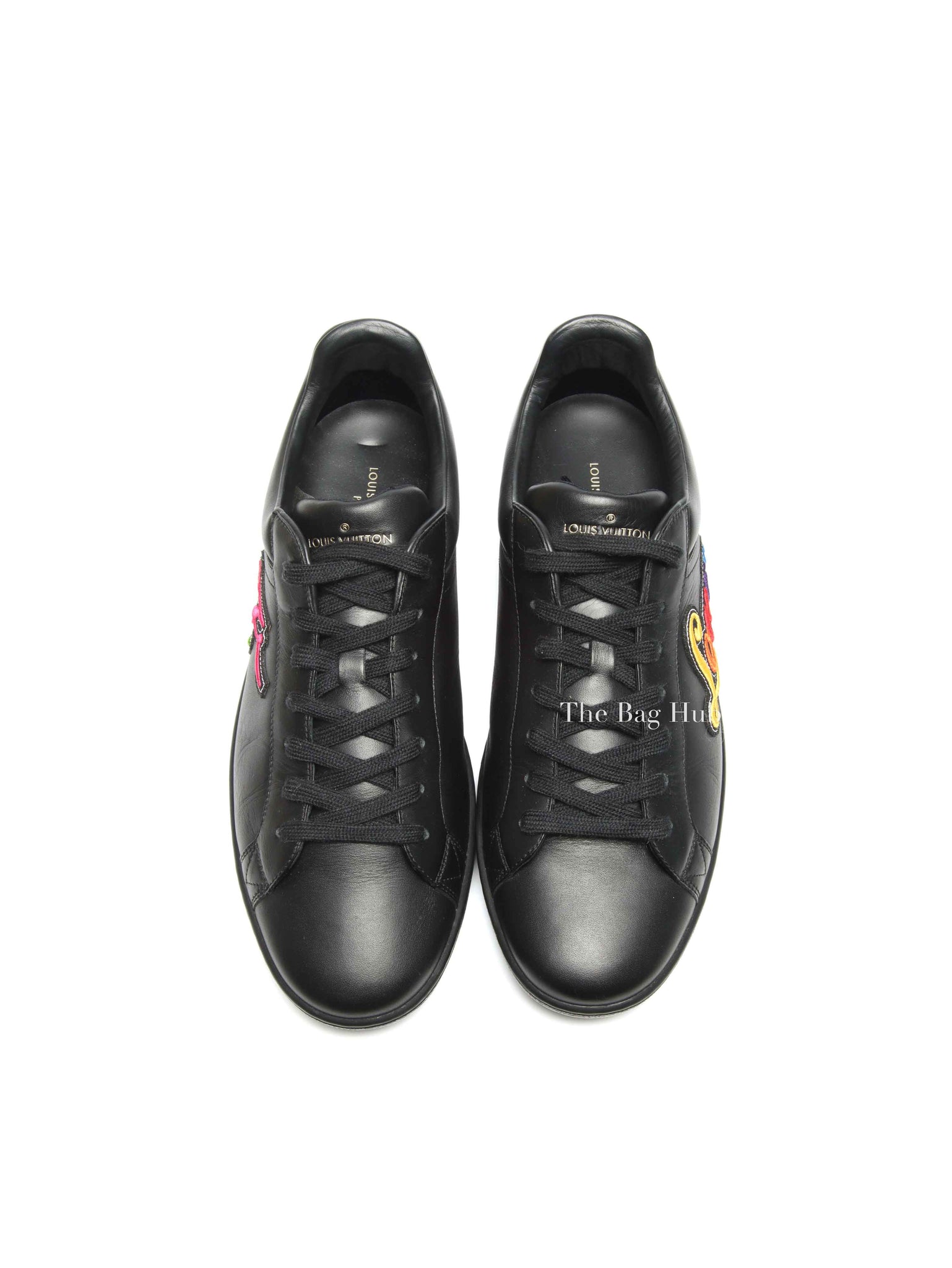 Louis Vuitton Black Leather Luxembourg Sneakers Size 9