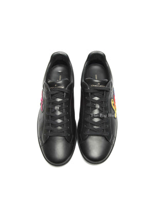 Louis Vuitton Black Leather Luxembourg Sneakers Size 9