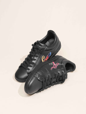 Louis Vuitton Black Leather Luxembourg Sneakers Size 9