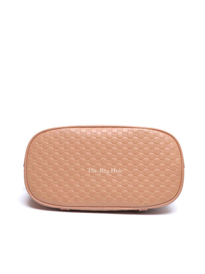 Gucci Camelia Leather Microguccissima Mini Dome Bag