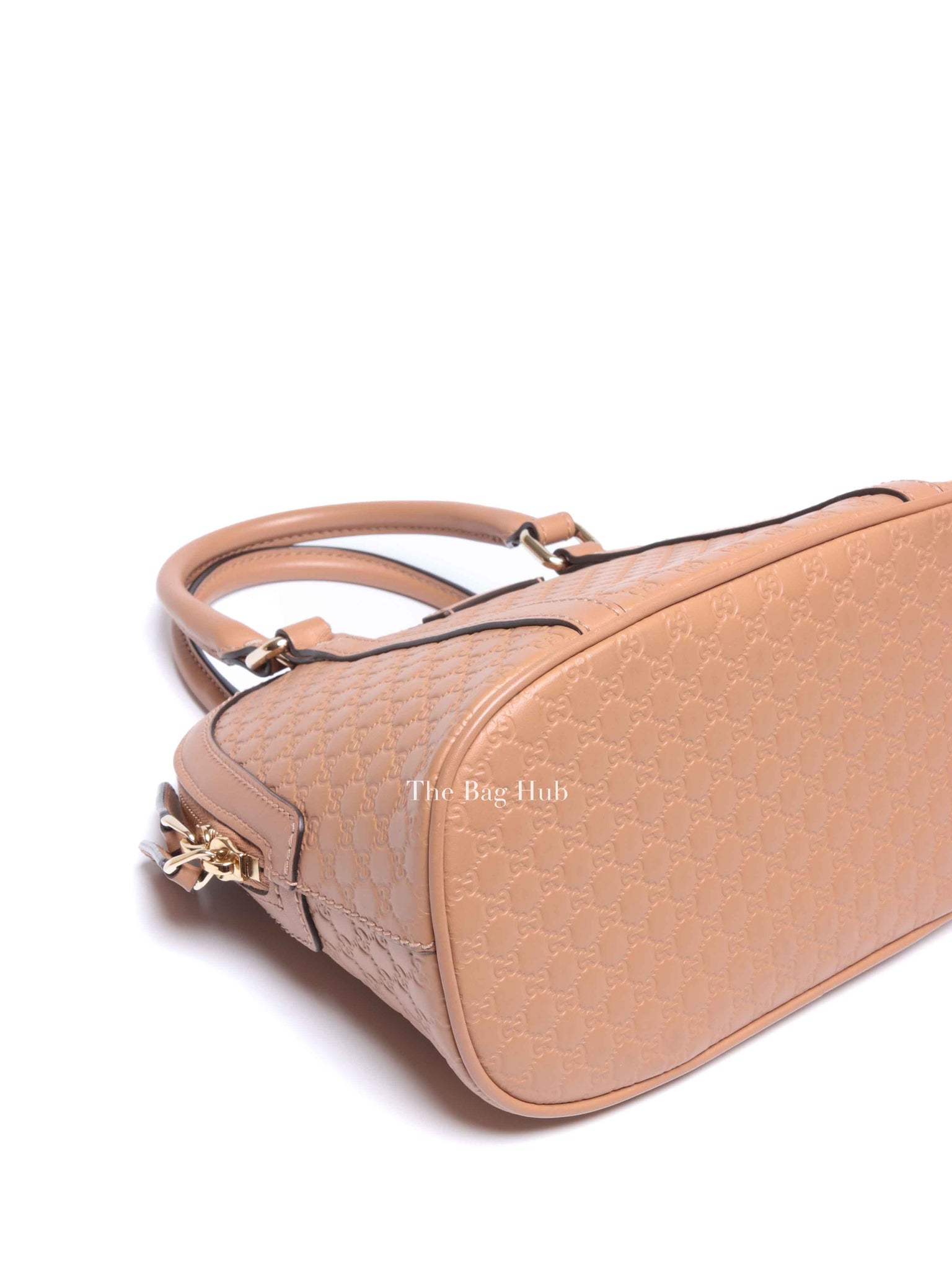Gucci Camelia Leather Microguccissima Mini Dome Bag