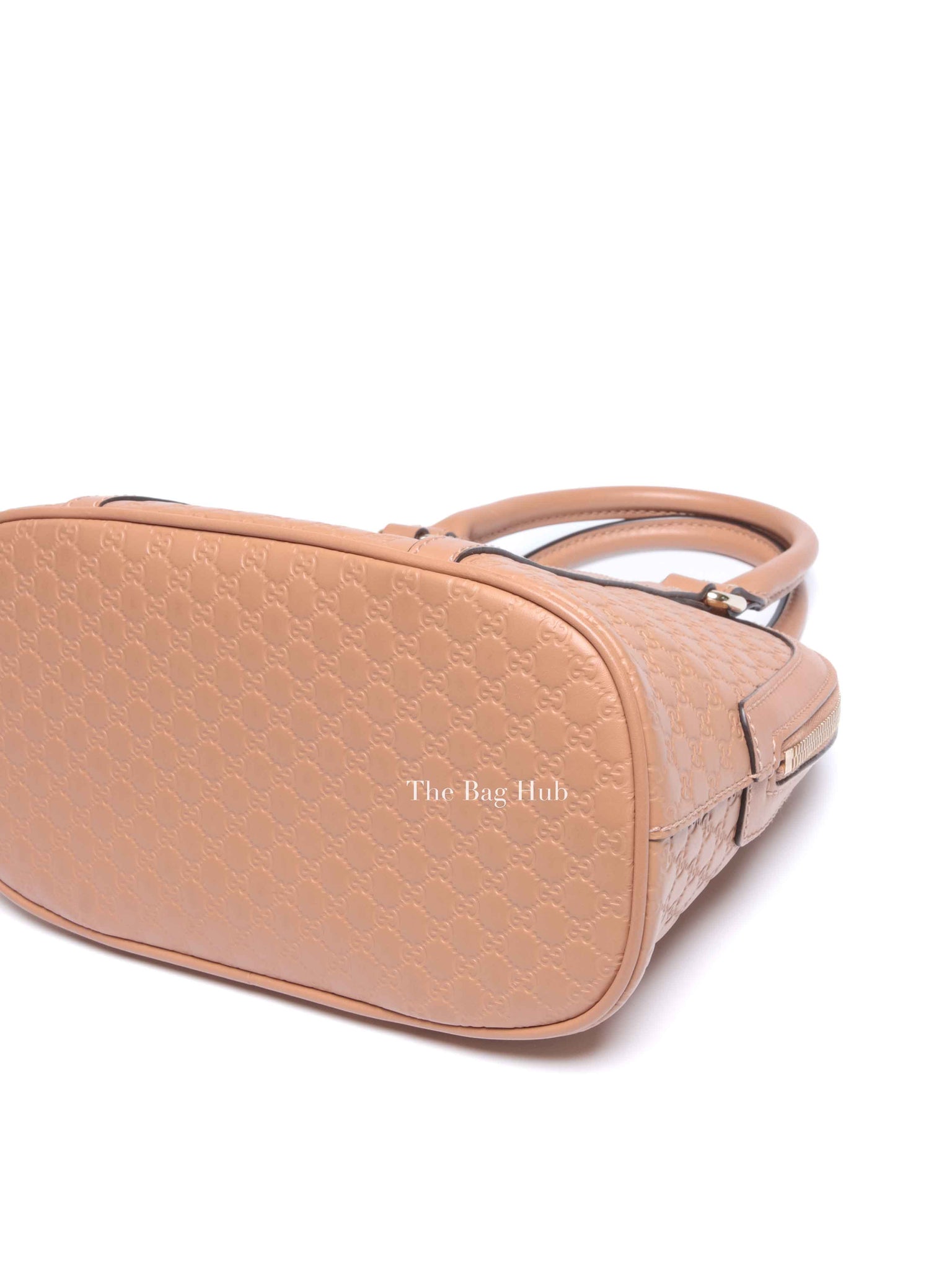 Gucci Camelia Leather Microguccissima Mini Dome Bag