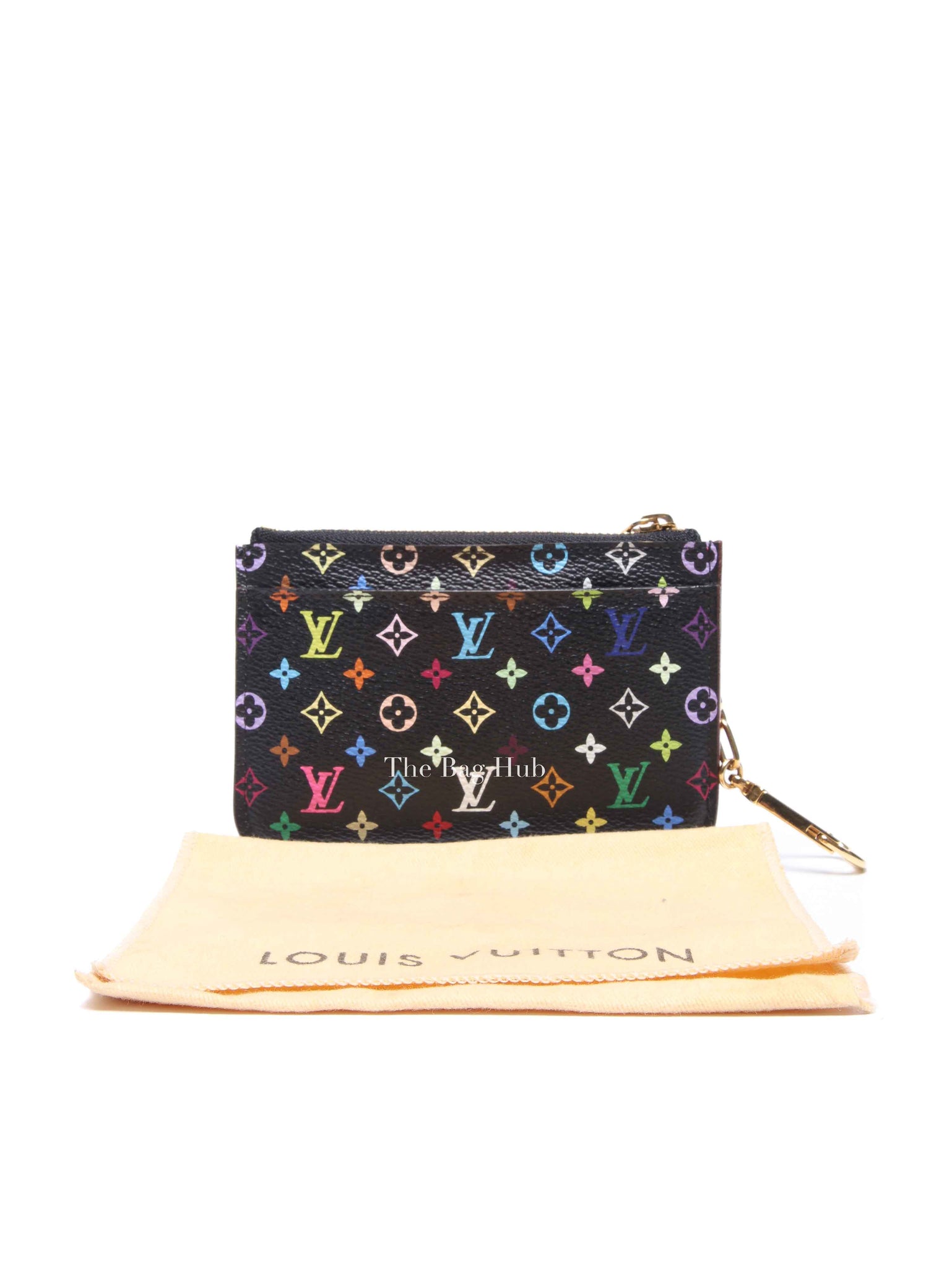 Louis Vuitton Black Multicolor Monogram Pochette Cles NM Key Holder