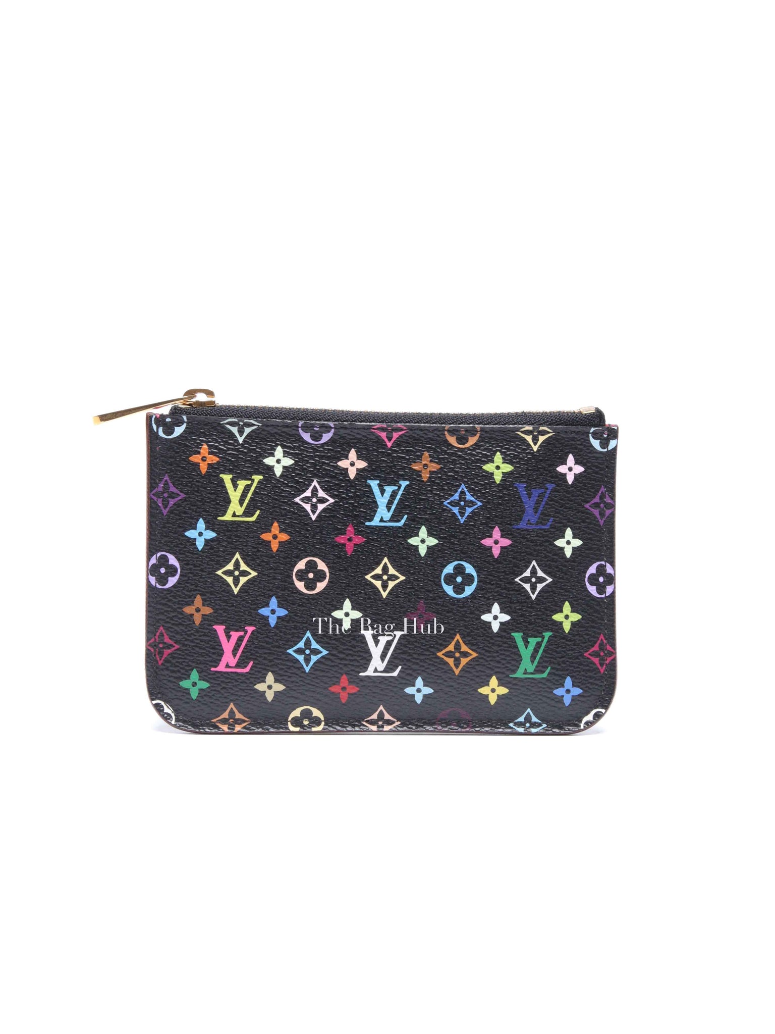 Louis Vuitton Black Multicolor Monogram Pochette Cles NM Key Holder