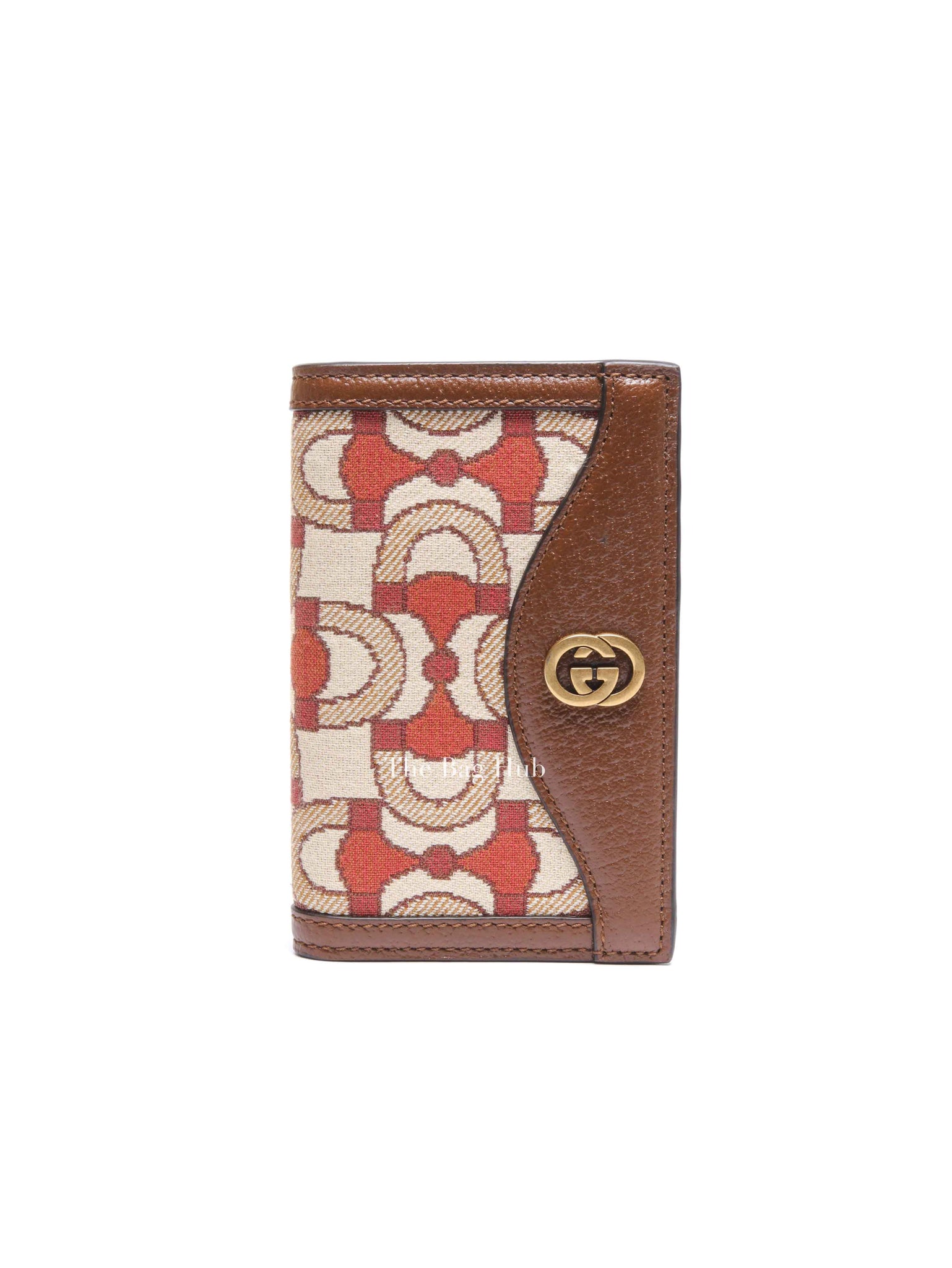 Gucci Brown Canvas/Leather Interlocking GG Horsebit Bifold Wallet