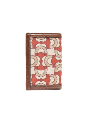 Gucci Brown Canvas/Leather Interlocking GG Horsebit Bifold Wallet