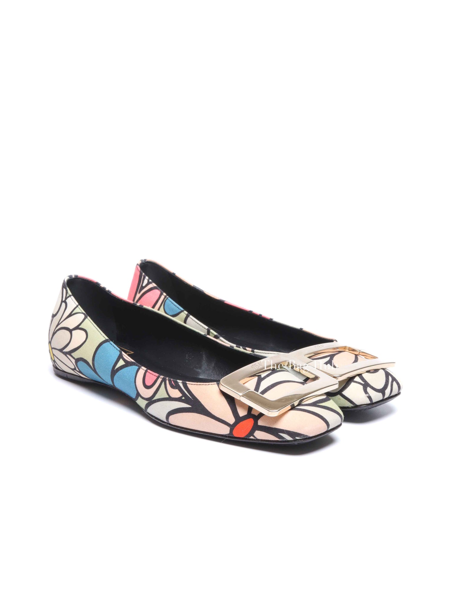 Roger Vivier Multicolor Canvas Ballet Flats Size 36