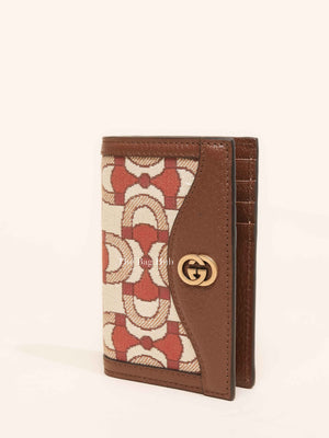 Gucci Brown Canvas/Leather Interlocking GG Horsebit Bifold Wallet