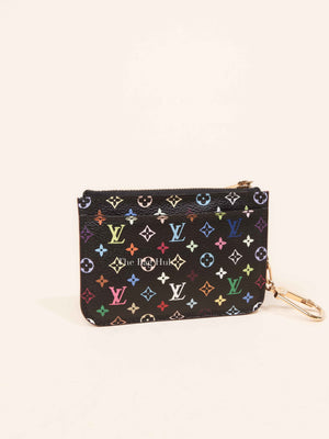 Louis Vuitton Black Multicolor Monogram Pochette Cles NM Key Holder