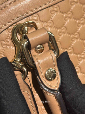 Gucci Camelia Leather Microguccissima Mini Dome Bag