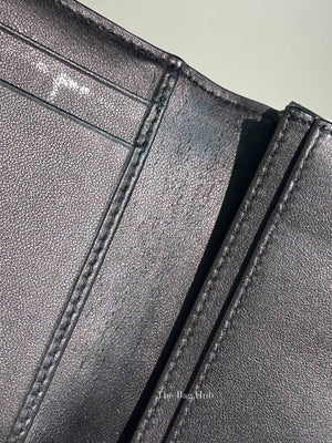 Dior Black Cannage Lambskin Lady Dior Bloom Card Holder