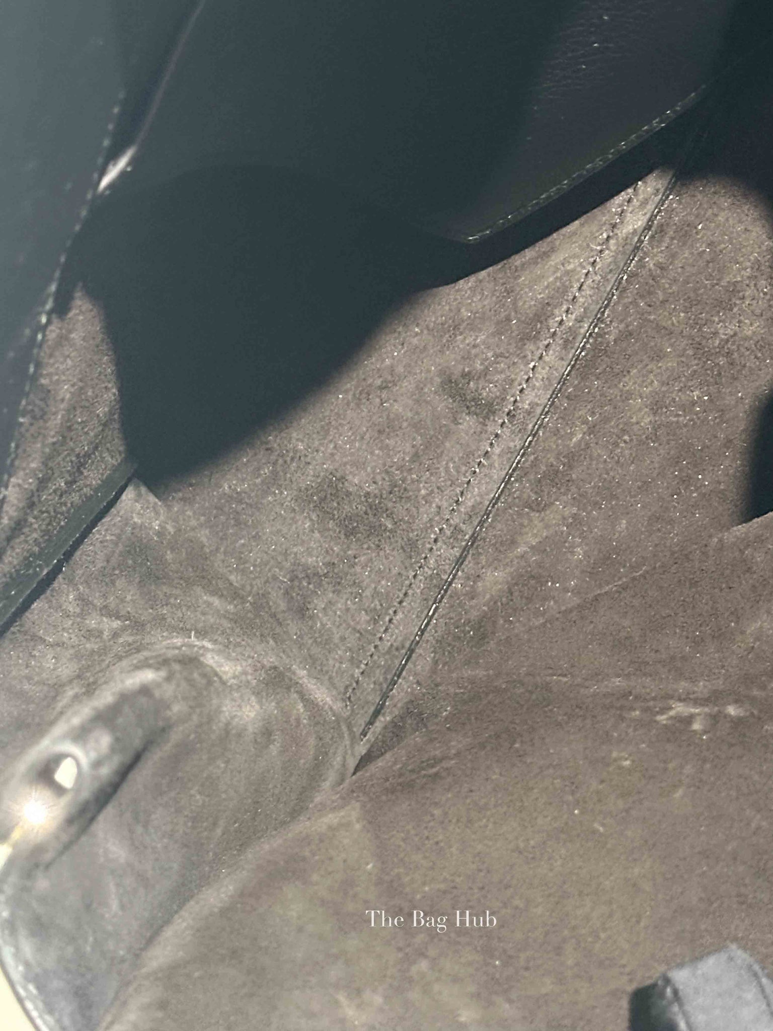 Alaia Black Shiny Grained Leather Le Teckel Tote Bag
