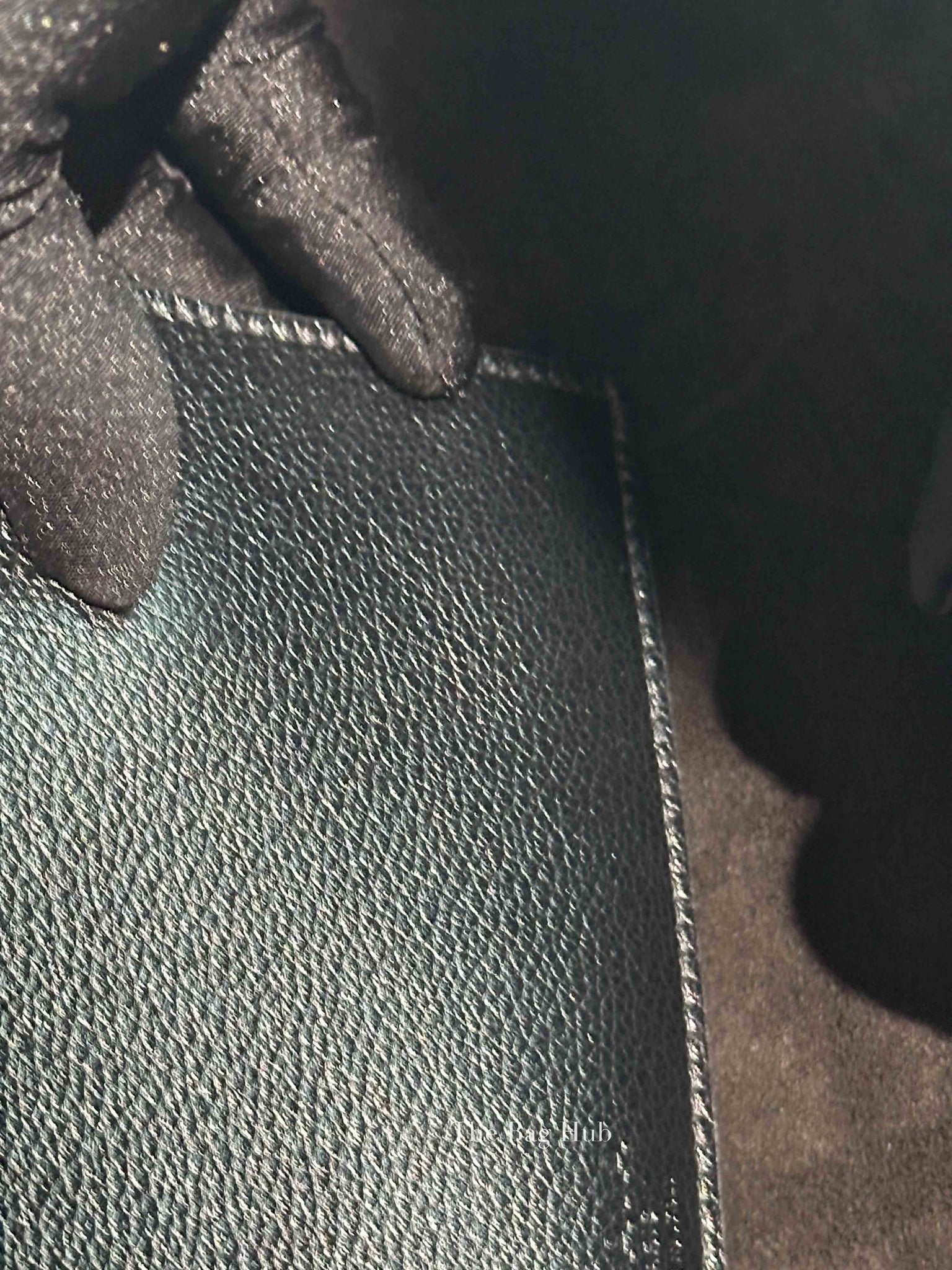 Alaia Black Shiny Grained Leather Le Teckel Tote Bag