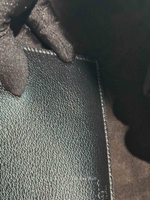 Alaia Black Shiny Grained Leather Le Teckel Tote Bag