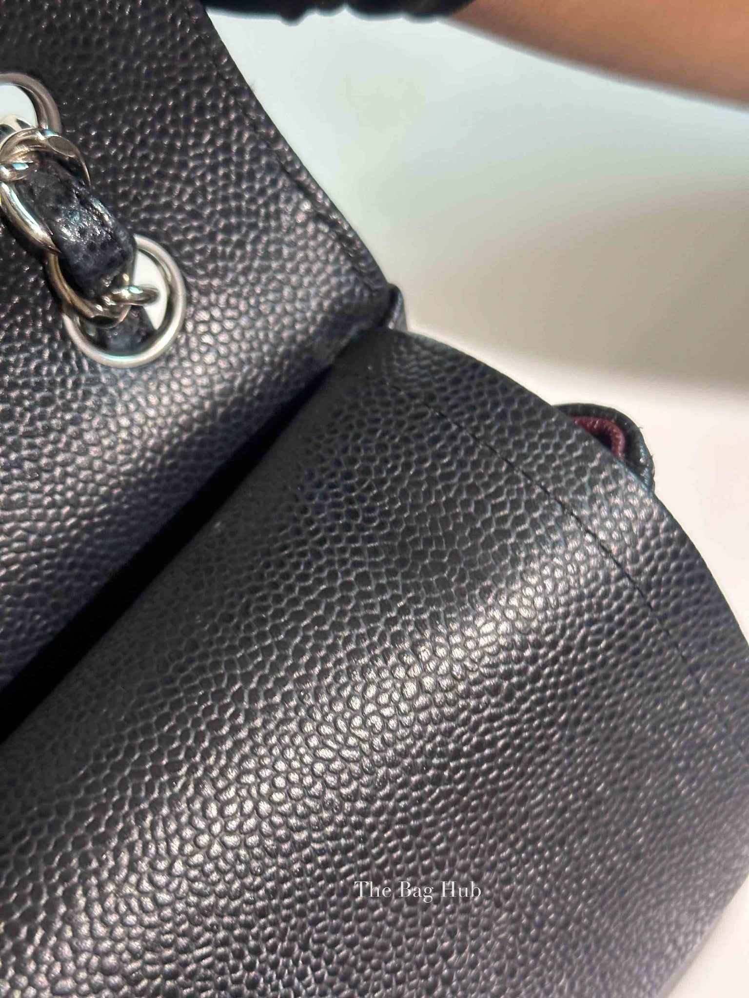 Chanel Black Caviar Large Double Flap Bag SHW