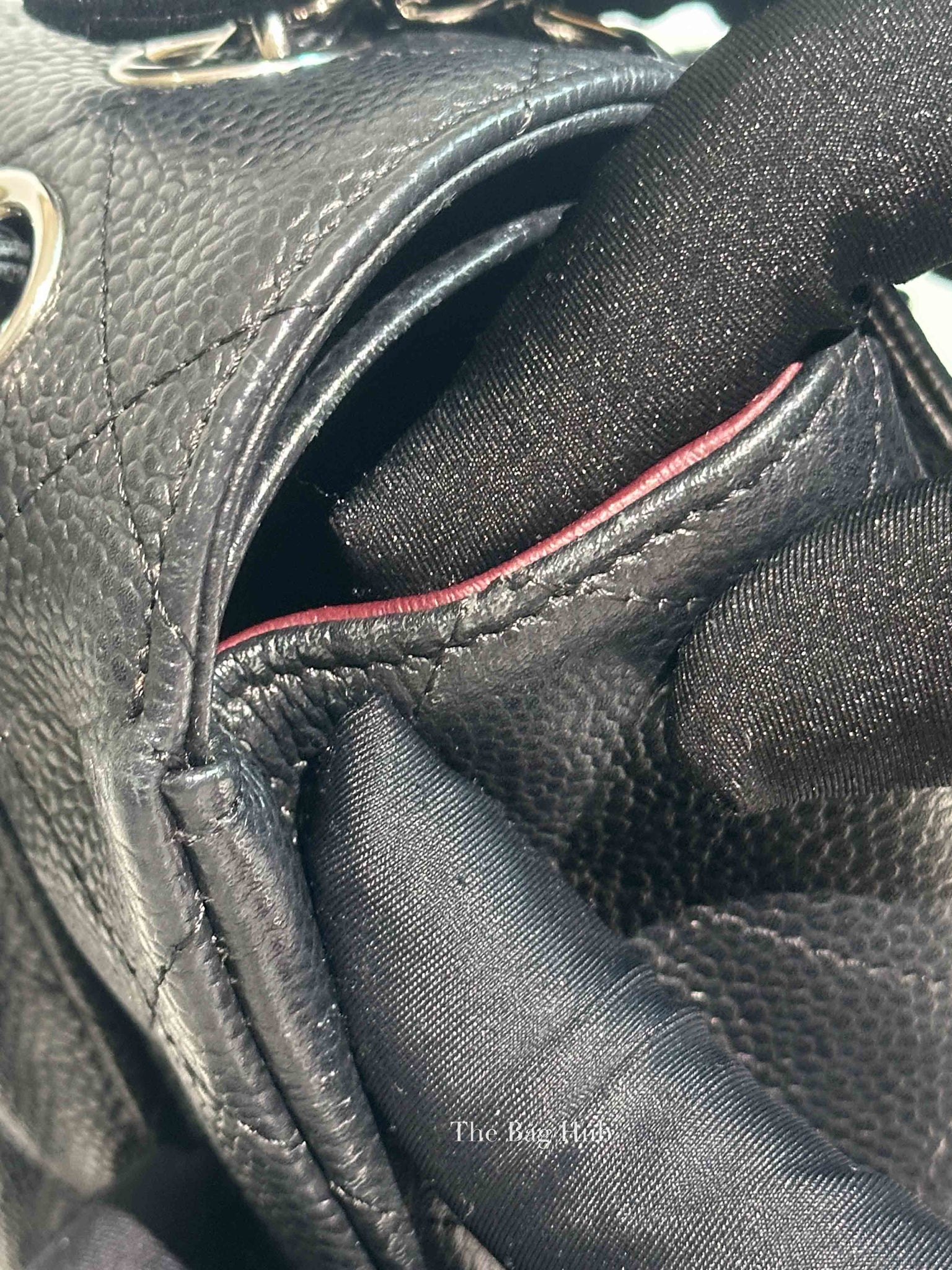 Chanel Black Caviar Large Double Flap Bag SHW