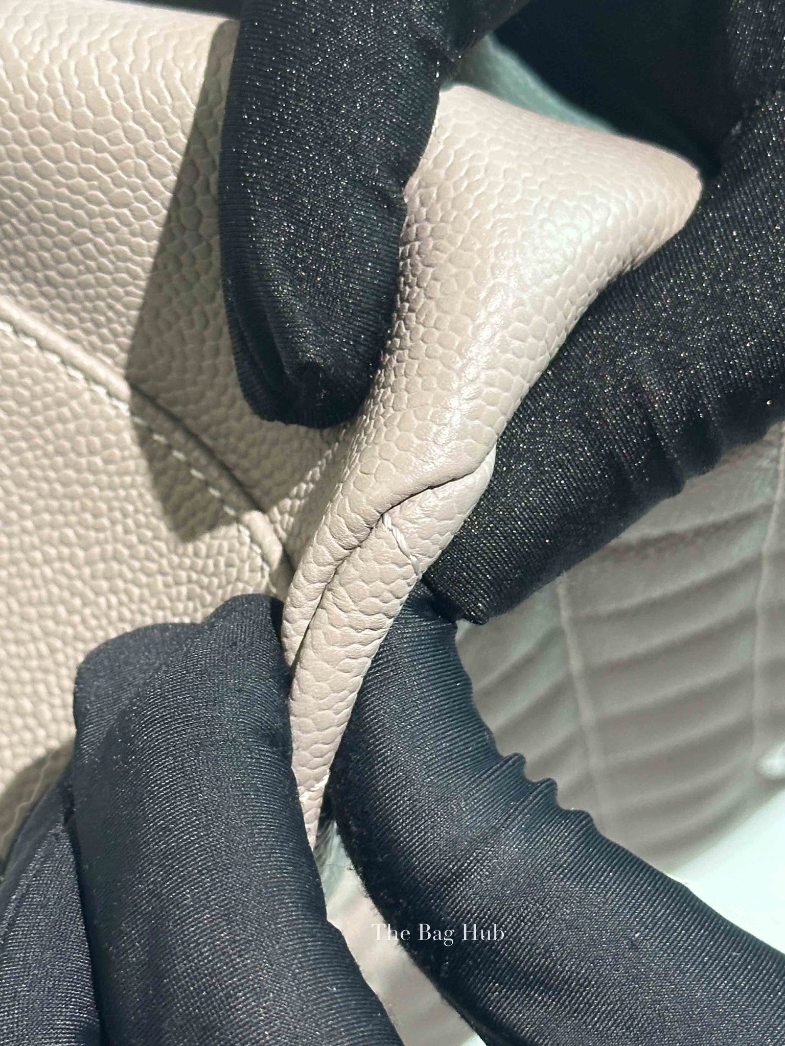Chanel Grey Quilted Caviar Leather Grand Shopping XL Tote Bag