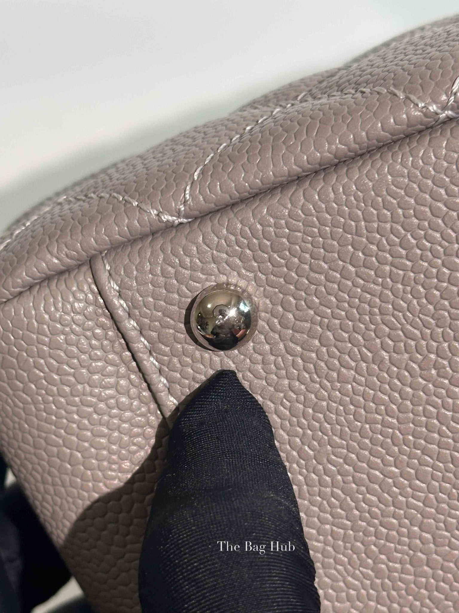 Chanel Grey Quilted Caviar Leather Grand Shopping XL Tote Bag