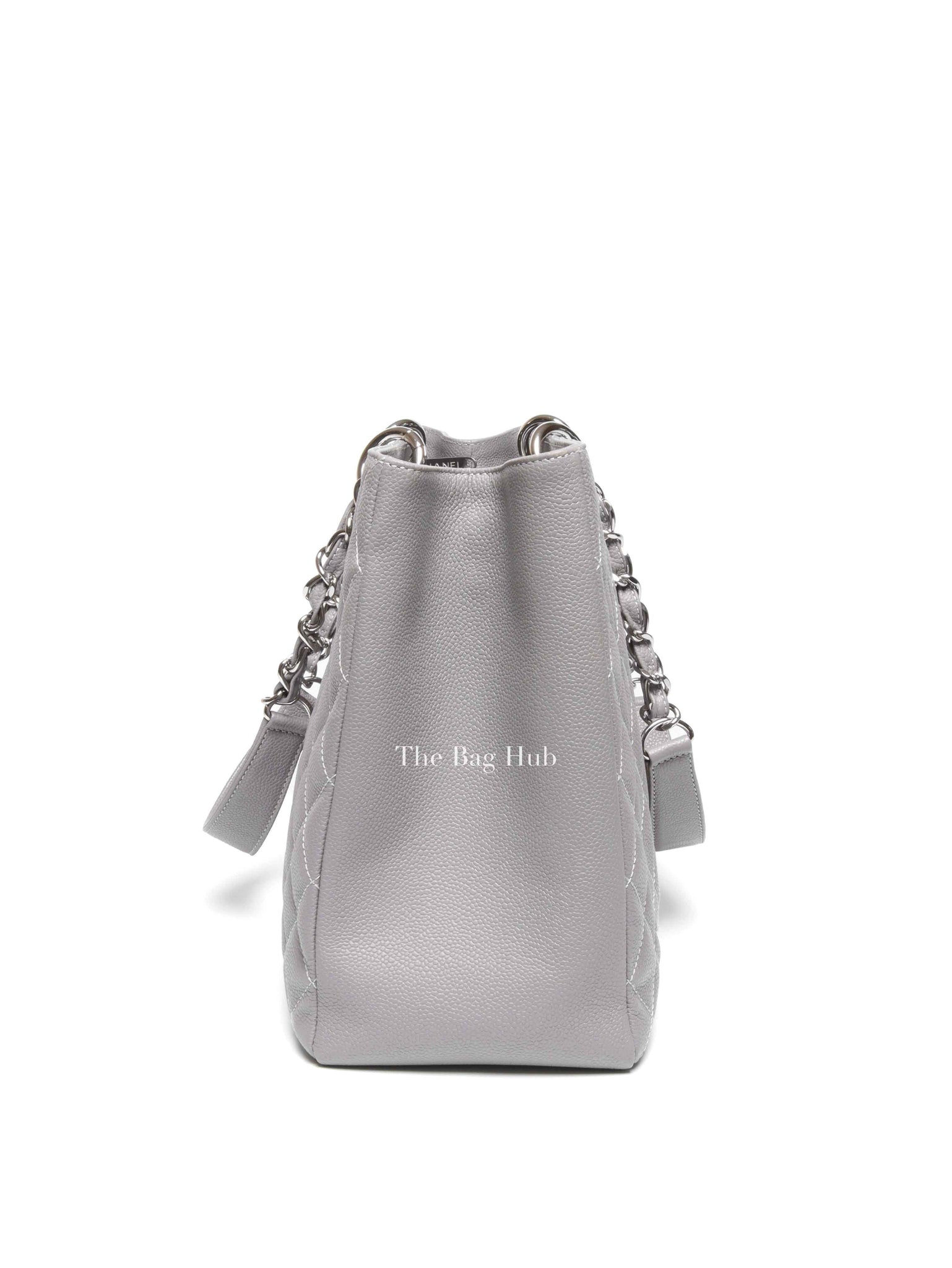 Chanel Grey Quilted Caviar Leather Grand Shopping XL Tote Bag